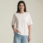 Women's Loose Mercerized Cotton Tee