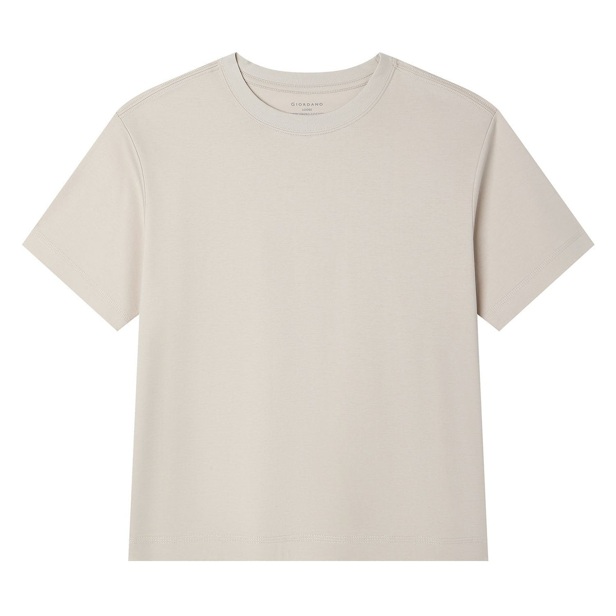 Women's Loose Mercerized Cotton Tee
