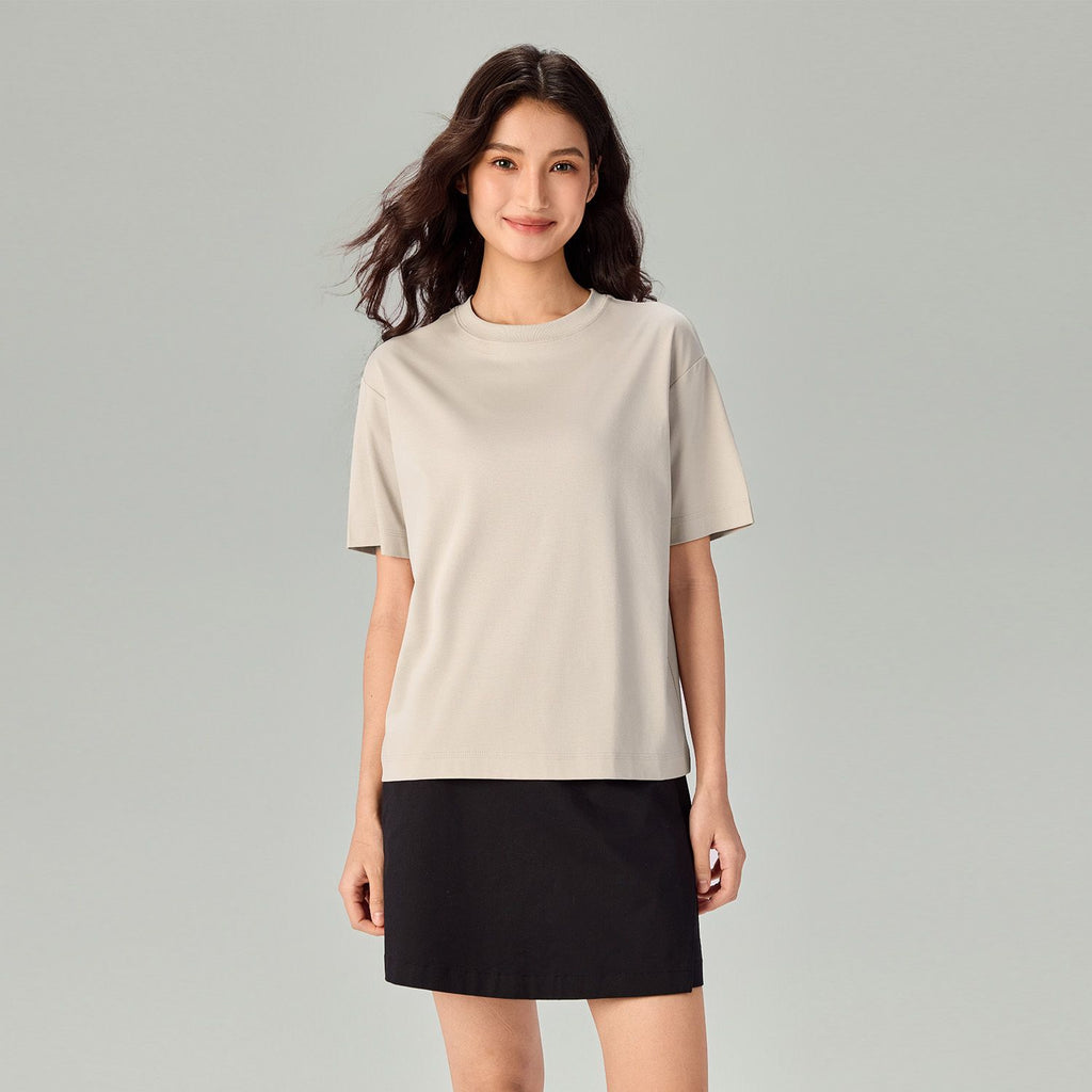 Women's Loose Mercerized Cotton Tee