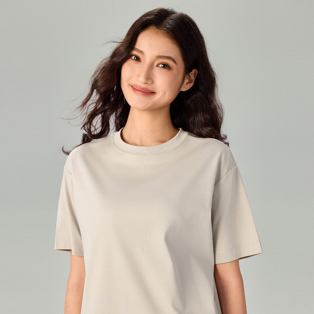 Women's Loose Mercerized Cotton Tee