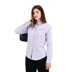 Women Oxford Shirt With Small Lion Embroidery