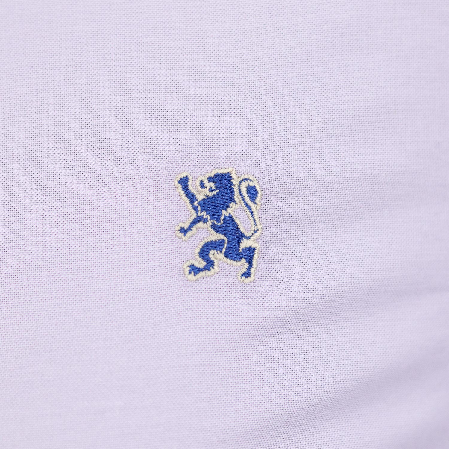 Women Oxford Shirt With Small Lion Embroidery