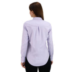 Women Oxford Shirt With Small Lion Embroidery