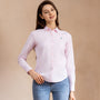 Women Oxford Shirt With Small Lion Embroidery