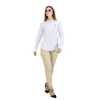 Women Oxford Shirt With Small Lion Embroidery