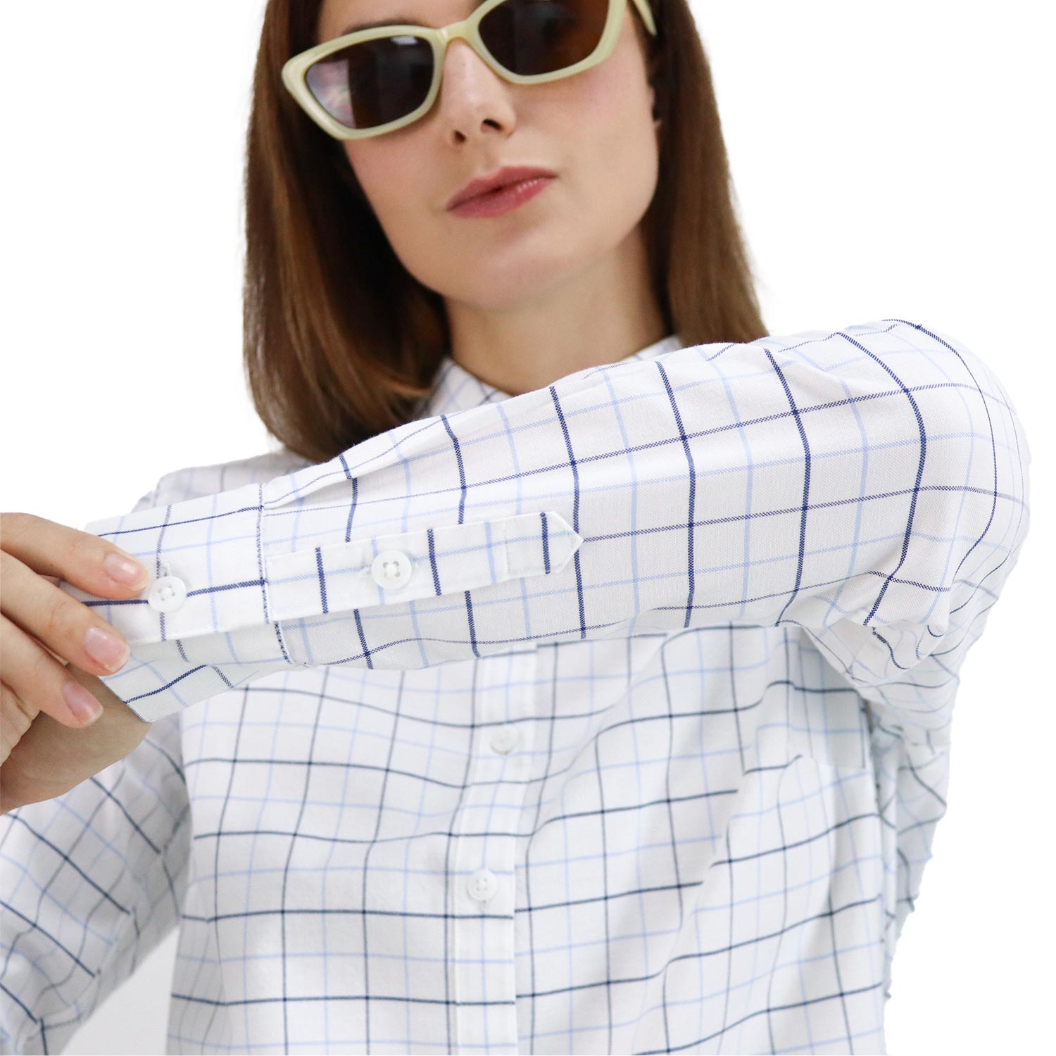 Women Oxford Shirt With Small Lion Embroidery