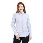 Women Oxford Shirt With Small Lion Embroidery