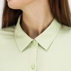 Women Oxford Shirt With Small Lion Embroidery