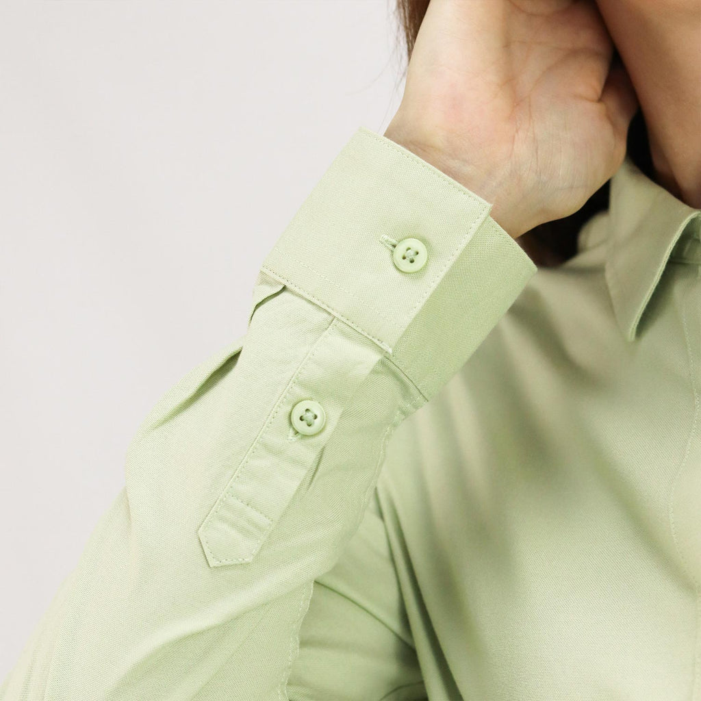 Women Oxford Shirt With Small Lion Embroidery