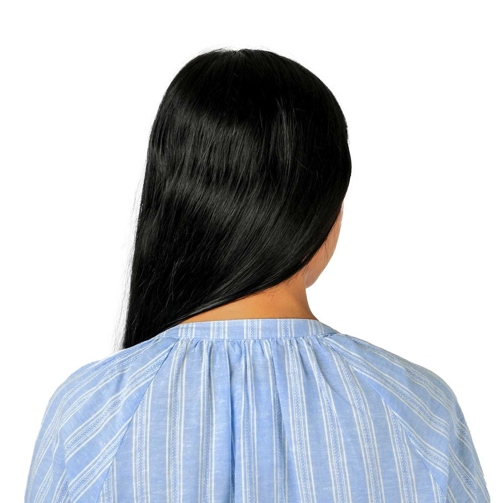 Women's Linen Cotton Dobby V-Neck Shirt - Comfort Fit