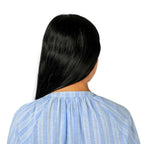 Women's Linen Cotton Dobby V-Neck Shirt - Comfort Fit