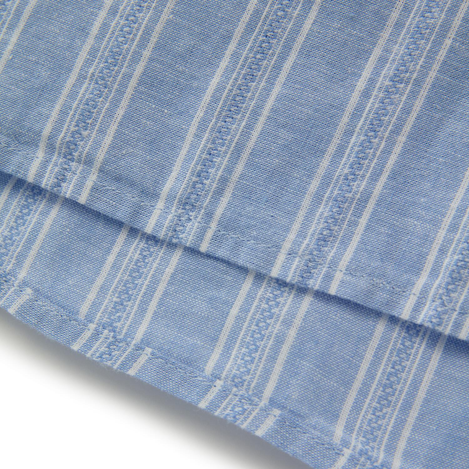 Women's Linen Cotton Dobby V-Neck Shirt - Comfort Fit