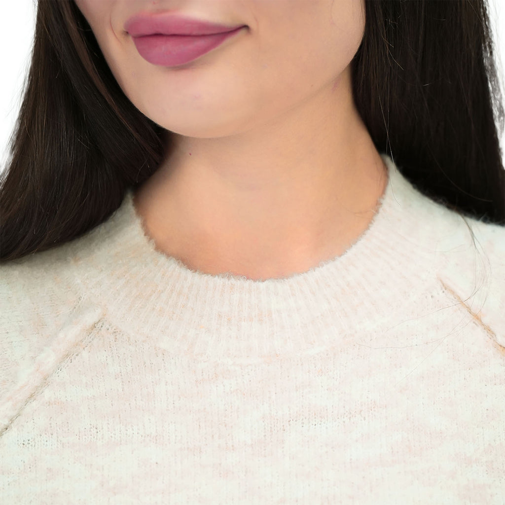 بلوفر نسائي مريح بأكمام طويلة من مزيج الأكريليك