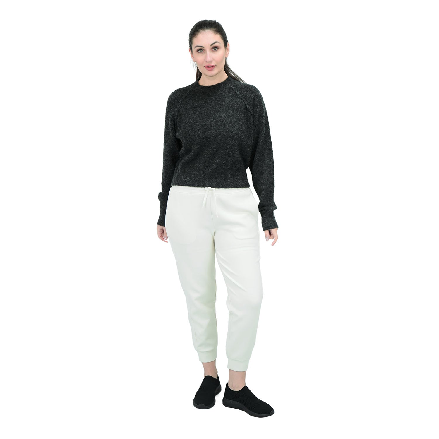 Women's Cozy Acrylic Blend Long Sleeve Pullover