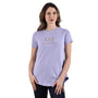 Women's Cotton Jersey Crew Neck Logo Print Tee