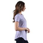 Women's Cotton Jersey Crew Neck Logo Print Tee
