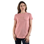 Women's Cotton Jersey Crew Neck Logo Print Tee