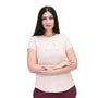 Women's Cotton Jersey Crew Neck Logo Print Tee