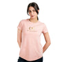 Women's Cotton Jersey Crew Neck Logo Print Tee