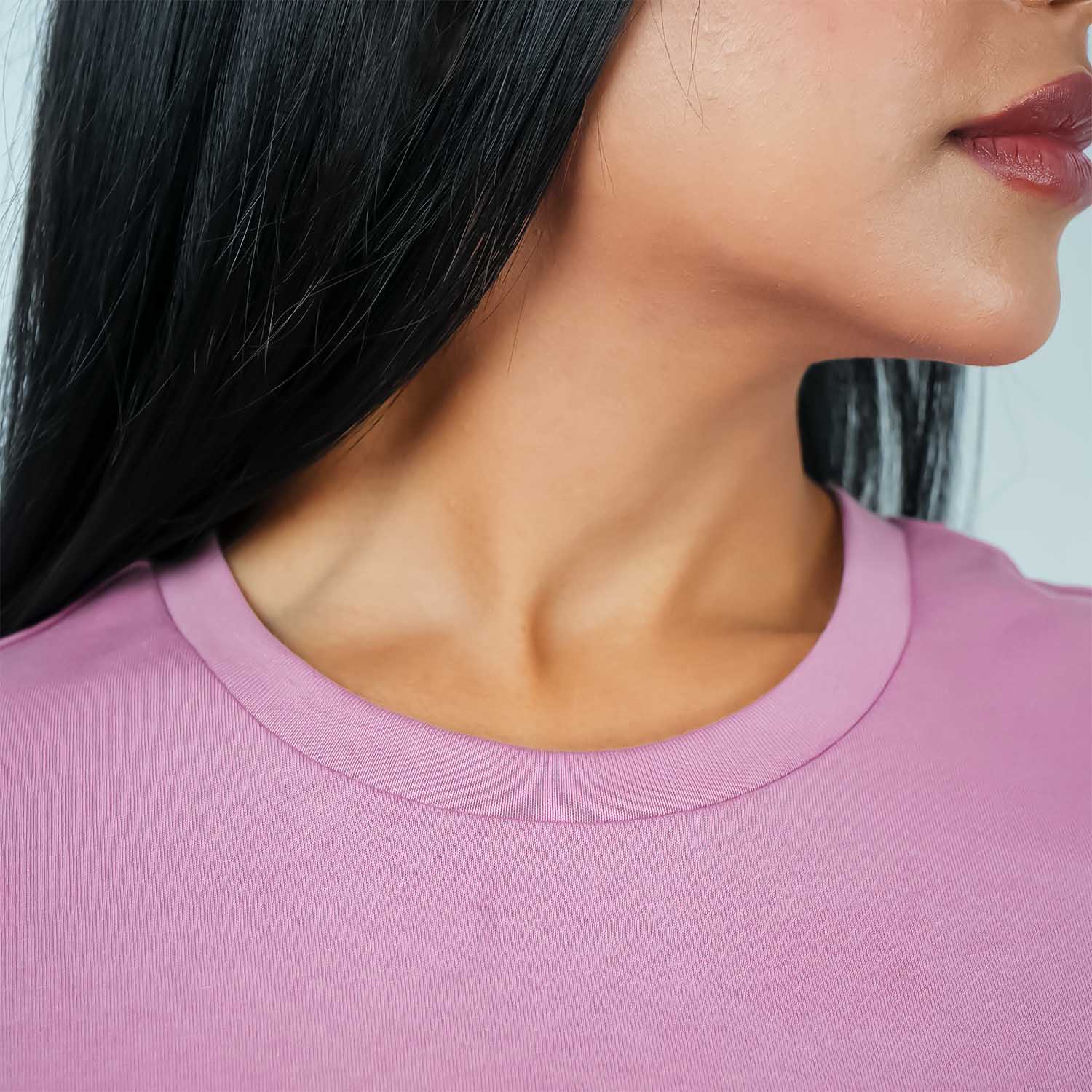 Women's Cotton Jersey Crew Neck Logo Print Tee