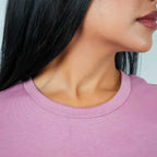 Women's Cotton Jersey Crew Neck Logo Print Tee