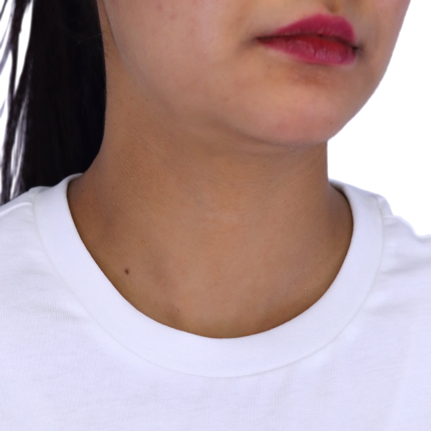 Women's Cotton Jersey Crew Neck Short Sleeve Message Print Tee