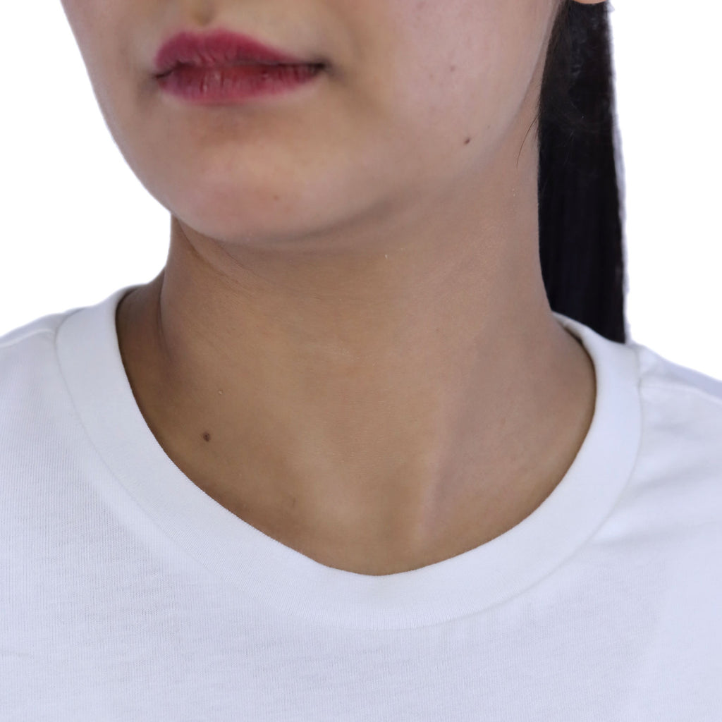 Women's Cotton Jersey Crew Neck Short Sleeve Message Print Tee