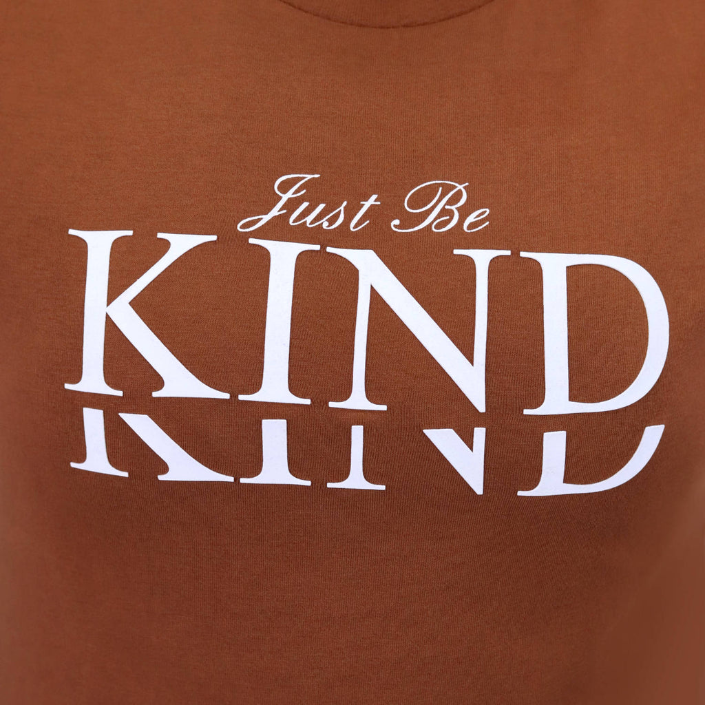 Women's Cotton Jersey Crew Neck Short Sleeve Message Print Tee