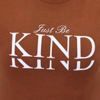 Women's Cotton Jersey Crew Neck Short Sleeve Message Print Tee