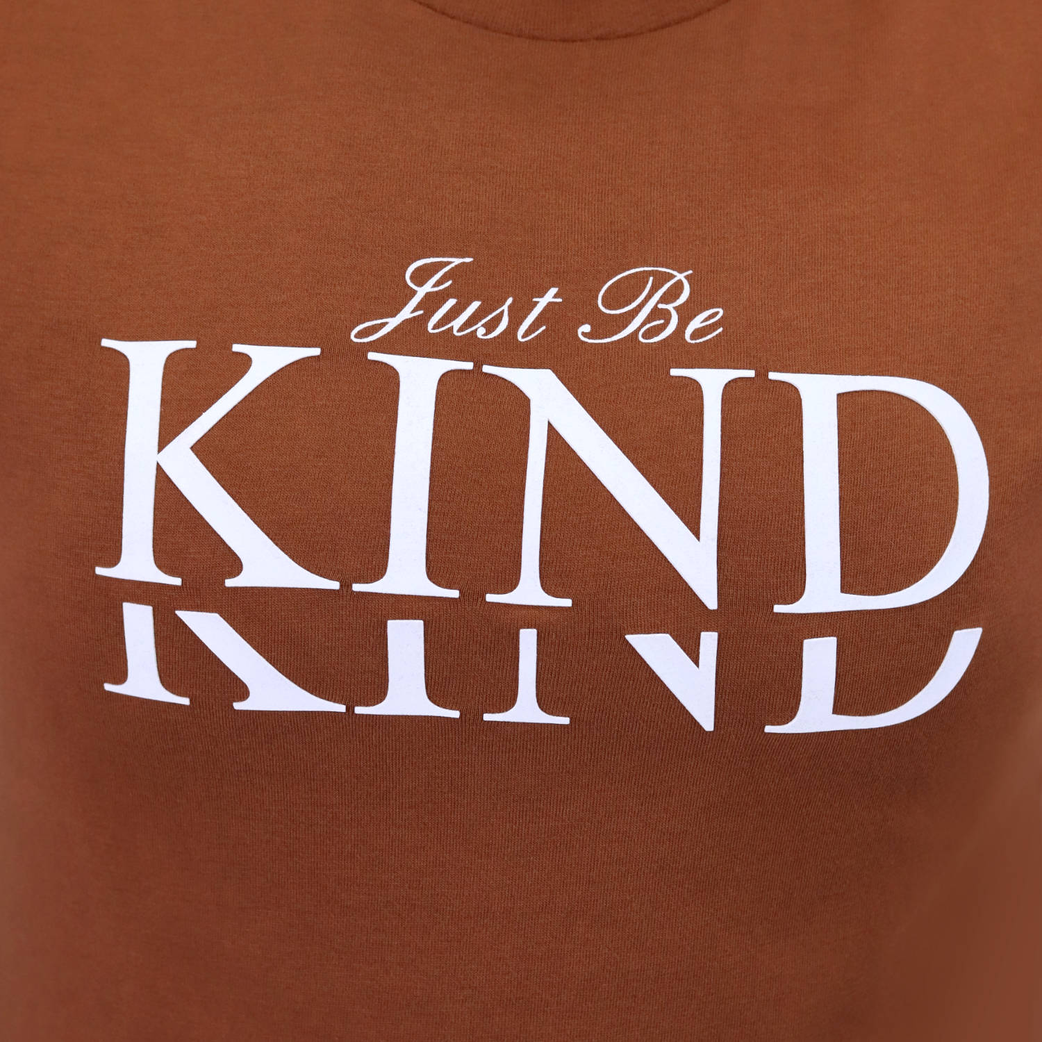 Women's Cotton Jersey Crew Neck Short Sleeve Message Print Tee