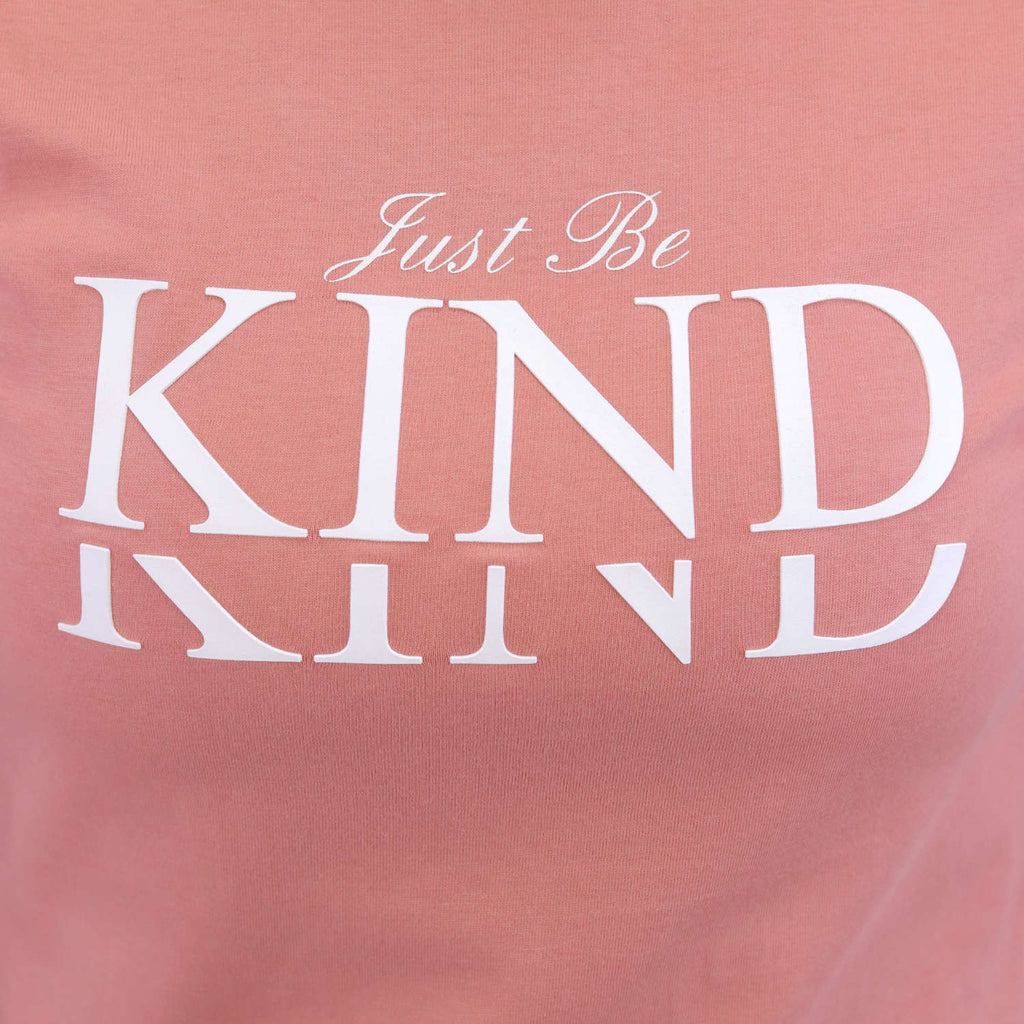Women's Cotton Jersey Crew Neck Short Sleeve Message Print Tee