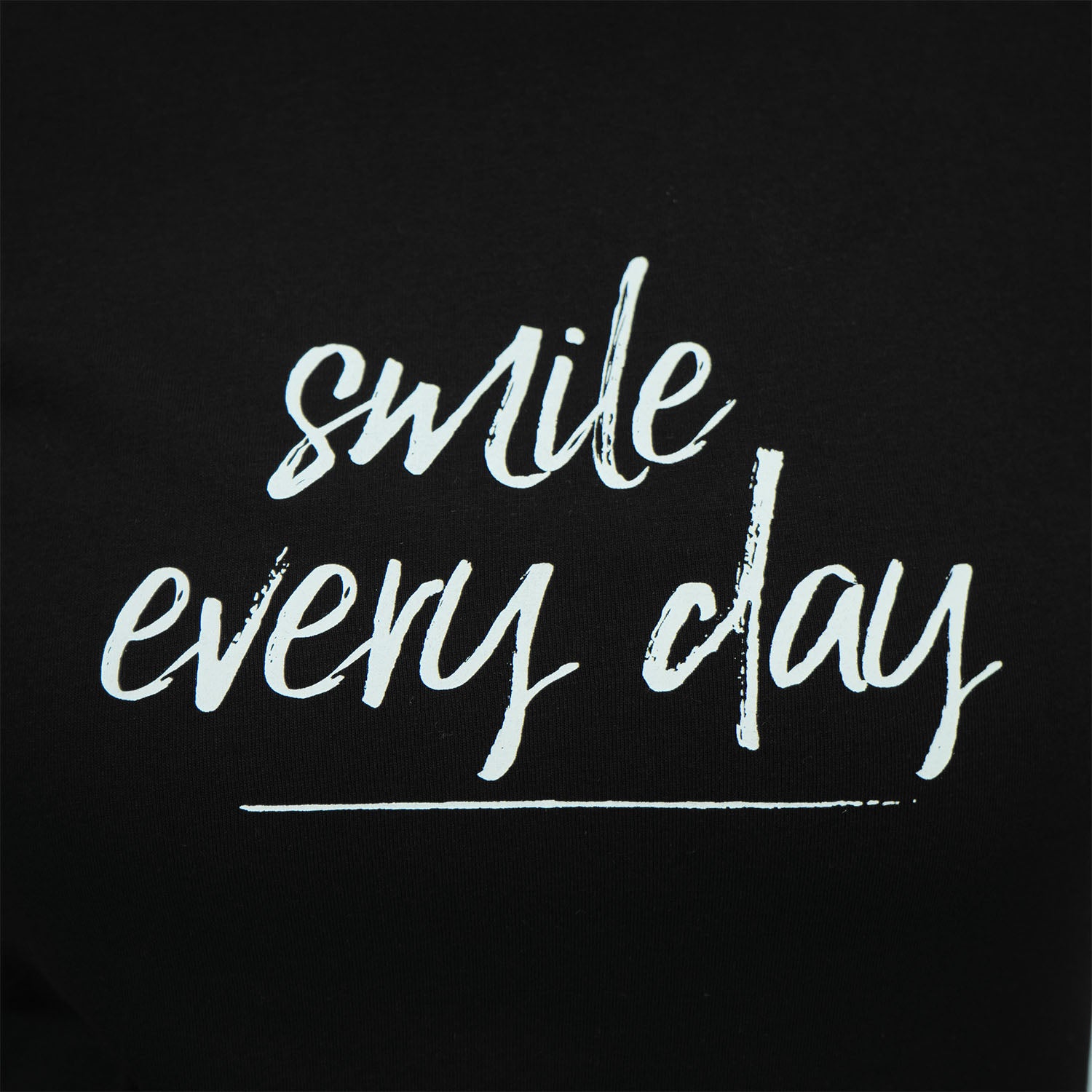 Women's Cotton Jersey Crew Neck Short Sleeve Message Print Tee