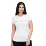 Giordano Women's Cotton Jersey Crew Neck Short Sleeve Message Print Tee-White