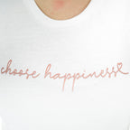 Women's Cotton Jersey Crew Neck Short Sleeve Message Print Tee