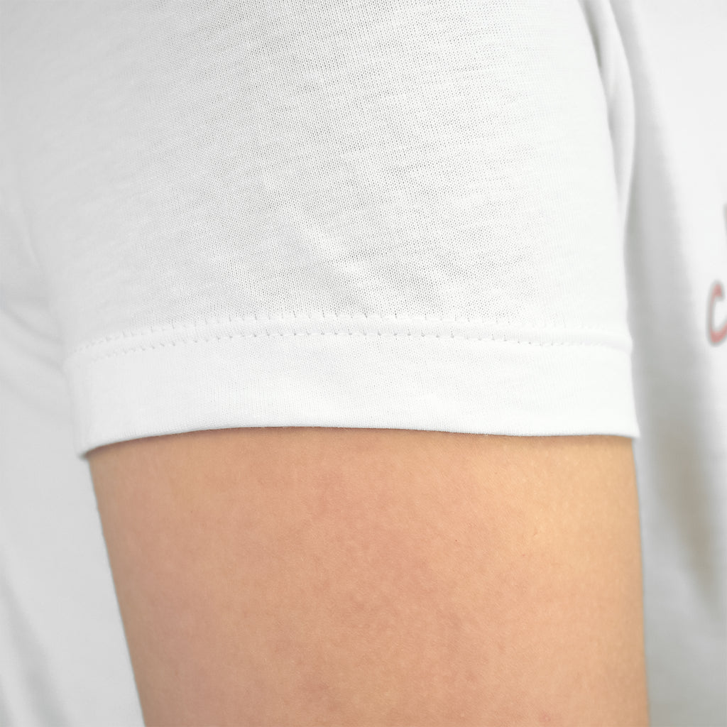 Women's Cotton Jersey Crew Neck Short Sleeve Message Print Tee