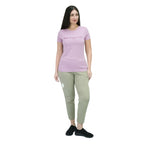 Women's Cotton Jersey Crew Neck Short Sleeve Message Print Tee