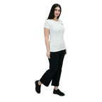 Women's Cotton Jersey Crew Neck Short Sleeve Message Print Tee