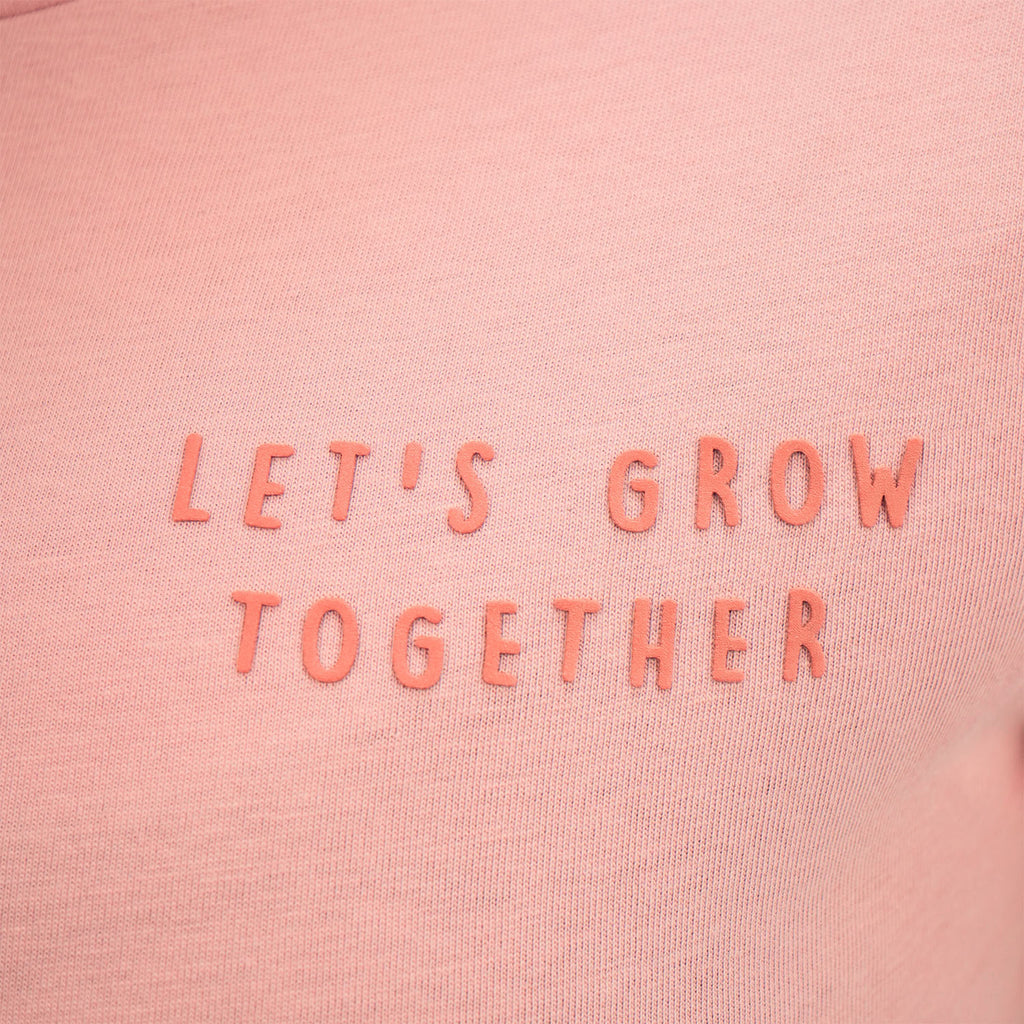 Women's Cotton Jersey Crew Neck Short Sleeve Message Print Tee
