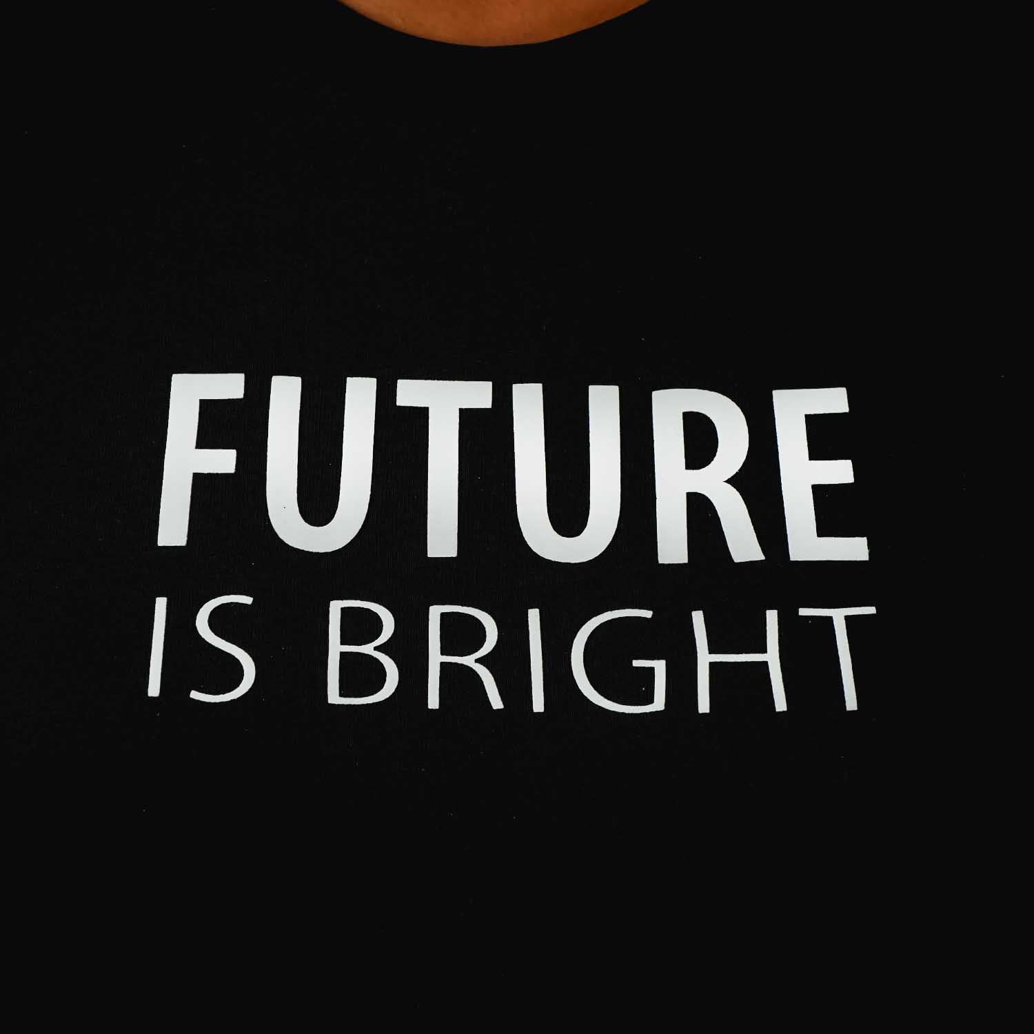 Women's Cotton Jersey Crew Neck Short Sleeve Message Print Tee