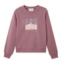 Women's Crew Neck Long Sleeve Boyfriend Fit Print Sweatshirt - Life Is A Journey Collection