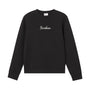 Giordano Women's Cotton-Blend Boyfriend Fit Sweatshirt-Black