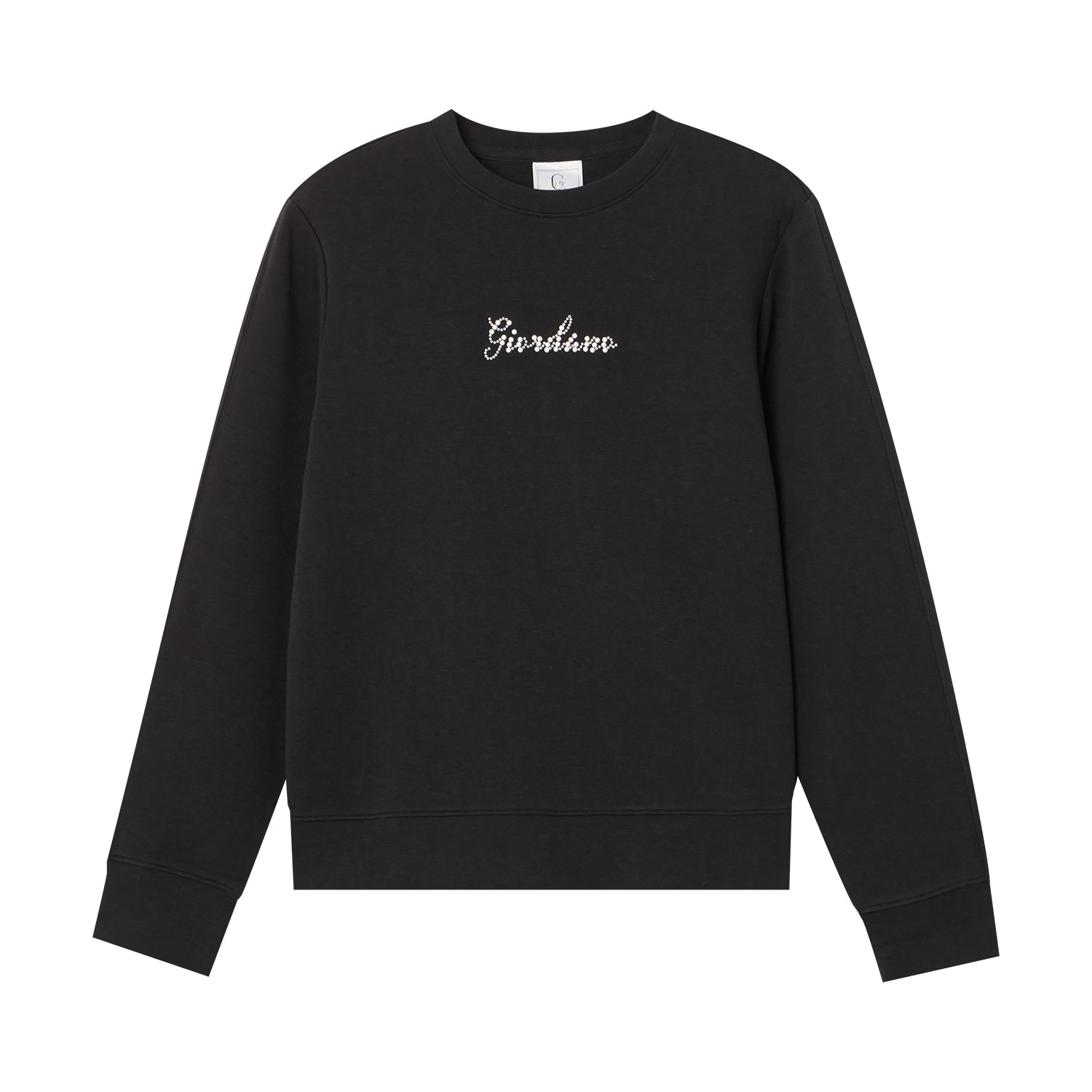 Giordano Women's Cotton-Blend Boyfriend Fit Sweatshirt-Black