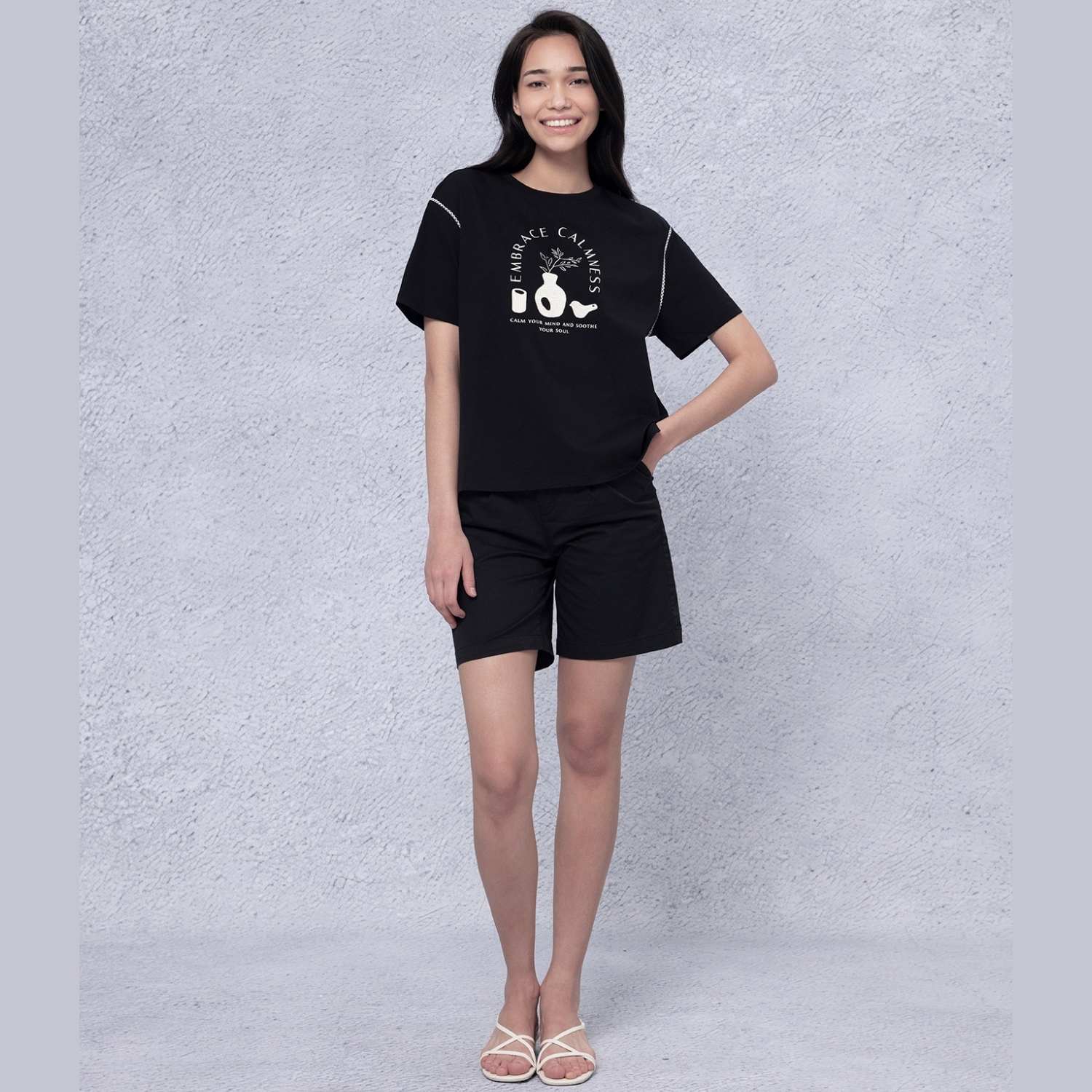 Women's Cotton Blend Print Tee