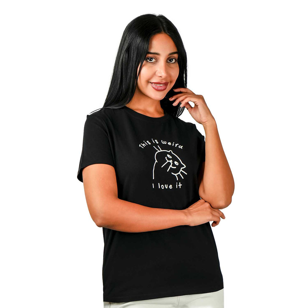 Women's Comfort Print Cotton Jersey Short Sleeve Tee
