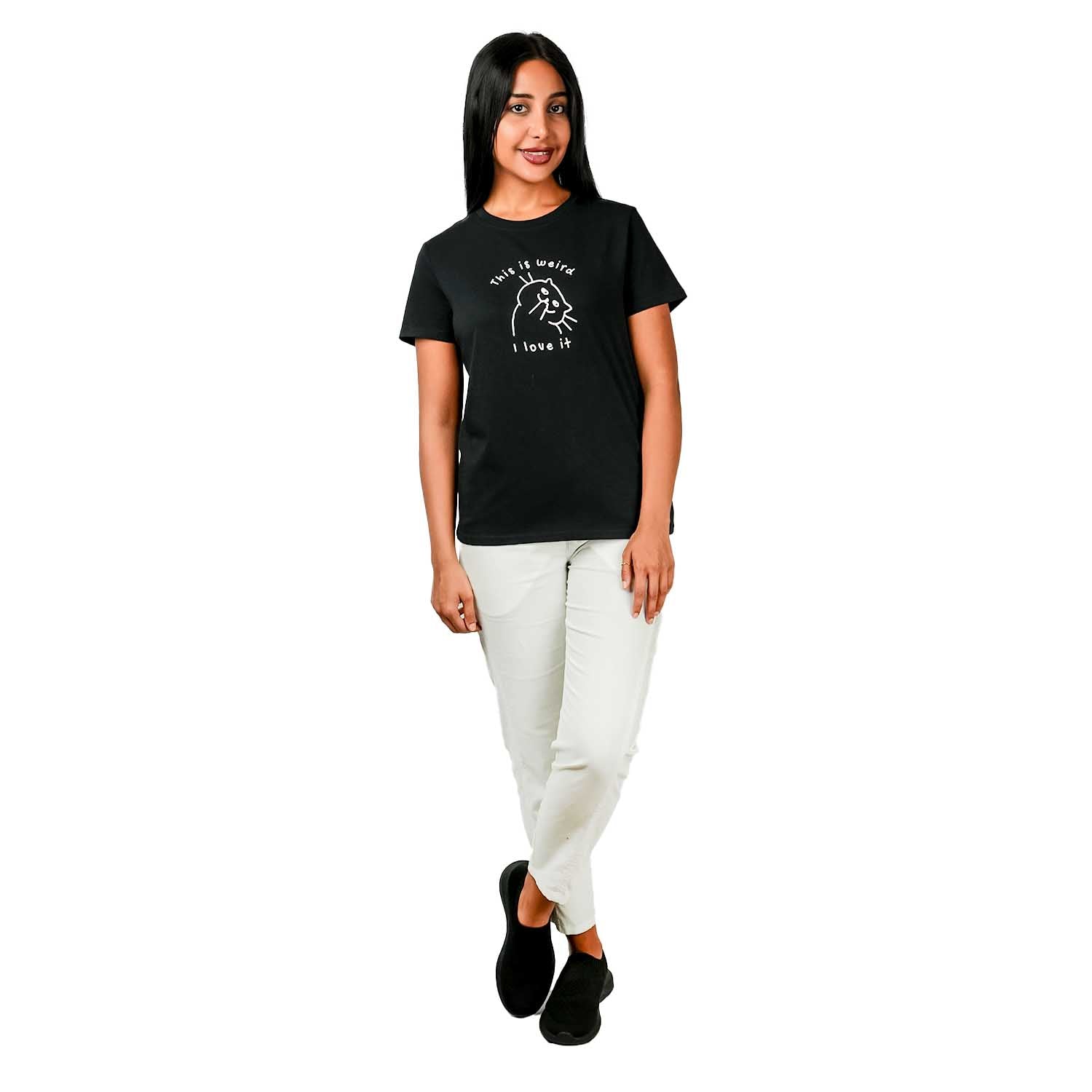 Women's Comfort Print Cotton Jersey Short Sleeve Tee