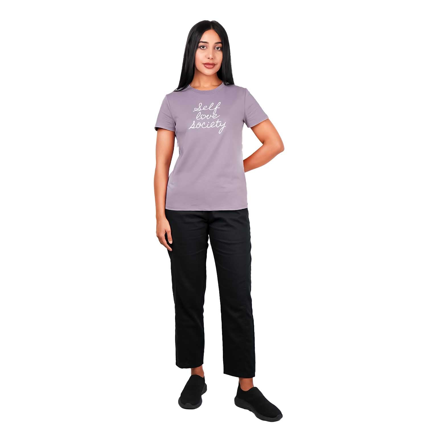 Women's Comfort Print Cotton Jersey Short Sleeve Tee