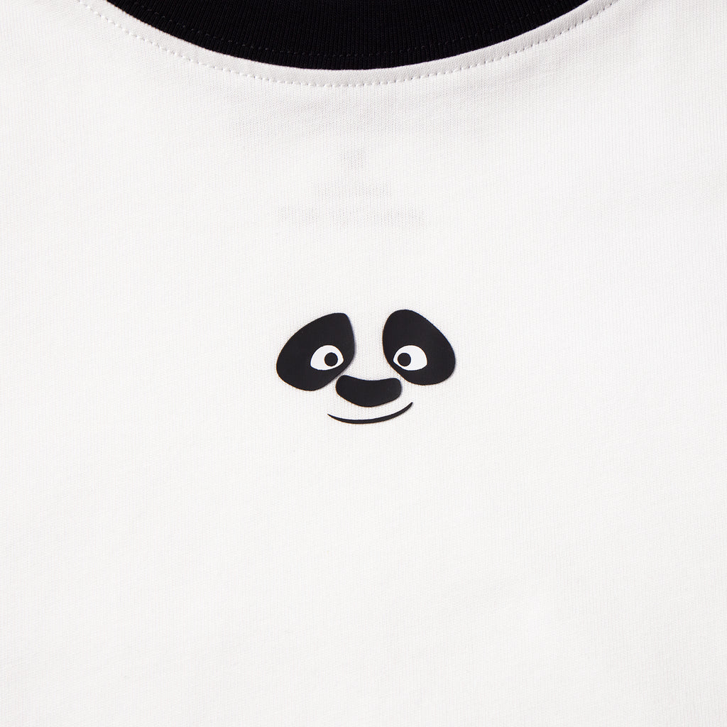 Women's Kung Fu Panda Crop Print Tee
