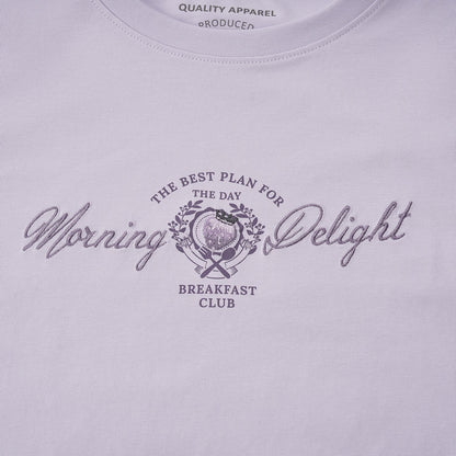 Women's Boyfriend Fit Cotton-Polyester Crew Neck Print Tee