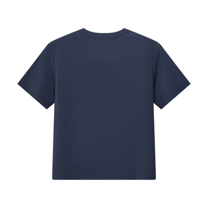Women's Boyfriend Fit Cotton-Polyester Crew Neck Print Tee