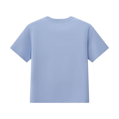 Women's Boyfriend Fit Cotton-Polyester Crew Neck Print Tee